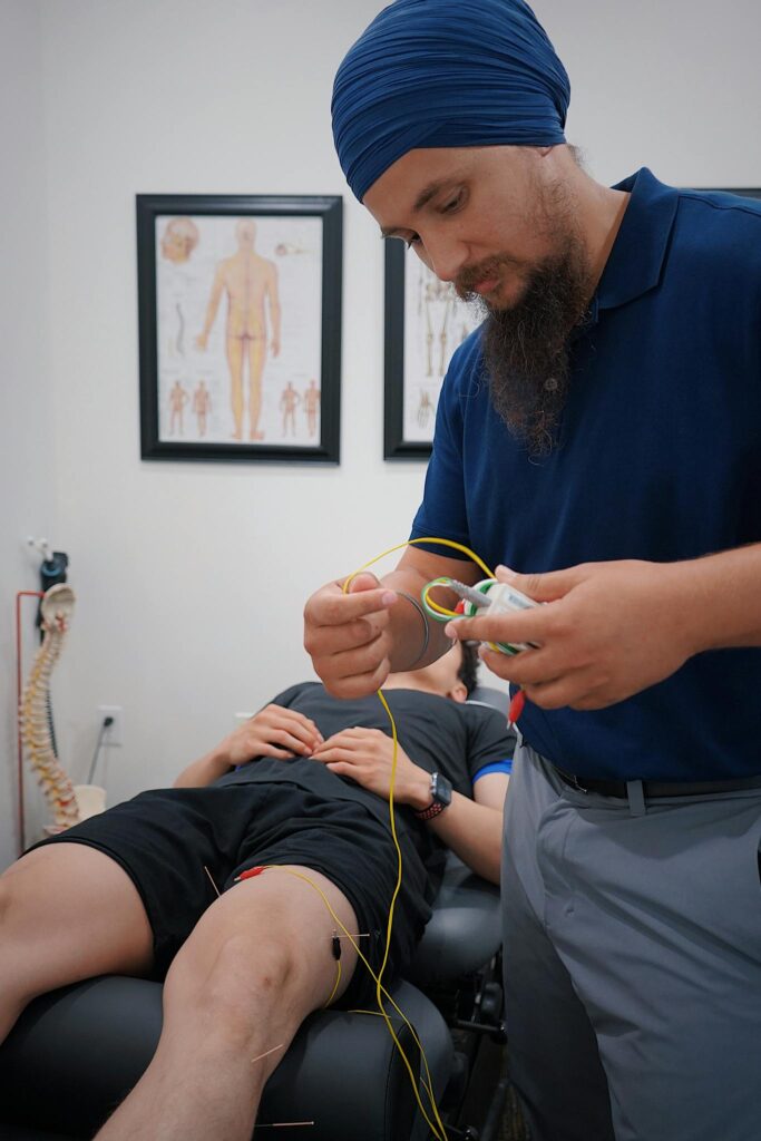Chiropractor with Patient